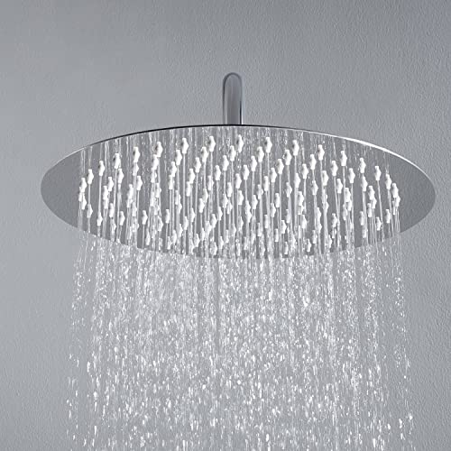 JOHO Regendusche Duschkopf aus Edelstahl mit Anti-Kalk-Düsen, groß 40cm...