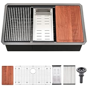 BoomHoze 3019 Unterbau-Küchenspüle Edelstahl