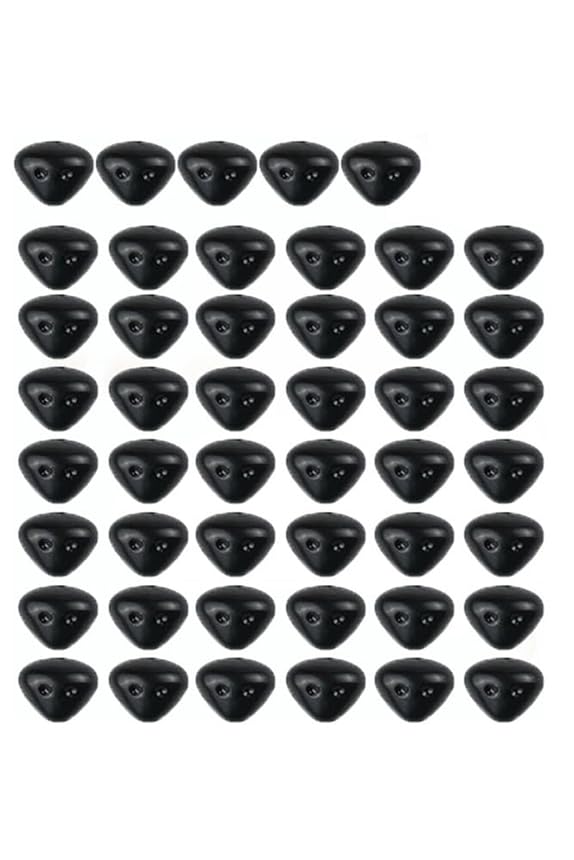 Plastik Burun Siyah 50 li 1 Paket Hobi Etkinlik Okul Projeleri Okul Öncesi Anasınıfı Amigurumi Yüz Yapım Burun