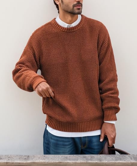 Men Knitted Pullover Sweater Warm Winter Autumn Long Sleeve2