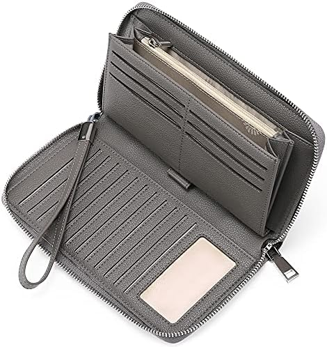 GAEKEAO Leather Purses for Women, Large Capacity Ladies Purse, RFID Purses for Women with Multiple Card Slots and Roomy Compartment