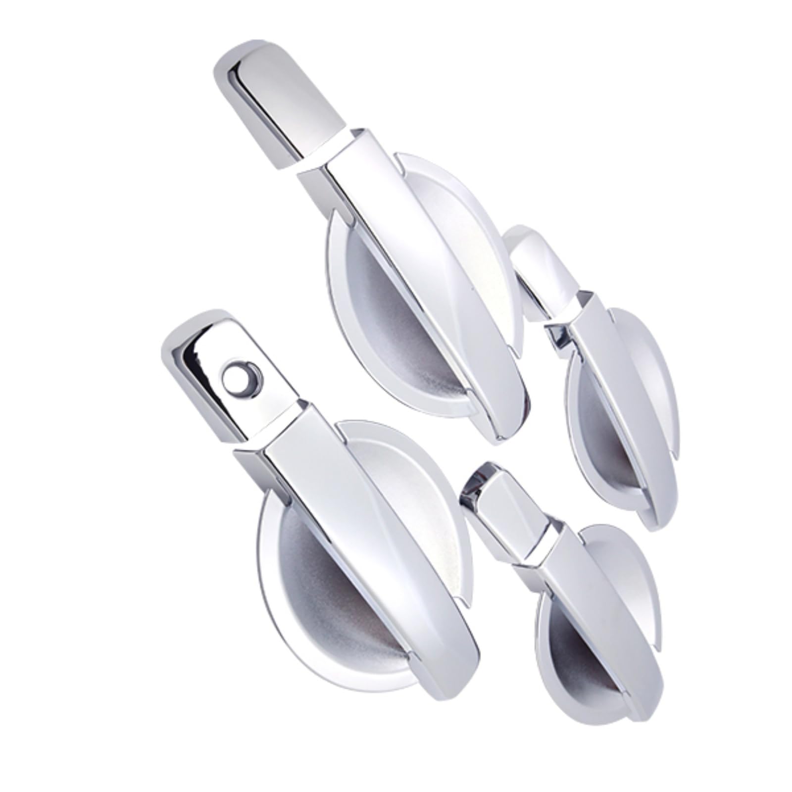 Kit 4 poignées chrome pour Nissan Altima avec 1 trou de serrure 2007-2013