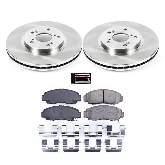 Image of PowerStop Z17 Replacement Brake Pad & Rotor Kit Front KOE2292 | Honda Accord, Acura TL, Acura CL Ceramic Brake Pads + Disc Rotors