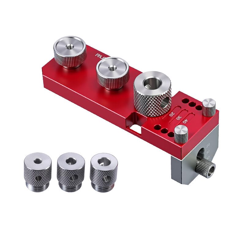 VIDOO Zestaw Narzędzi do Wycinania Otworów w Profilach Aluminiowych 6mm 8mm 10mm 14mm DIY Wiertła do Obróbki Metalu i Pogłębiania