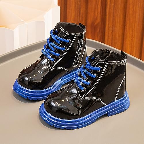 Toddler Boys Girls Boots Chunky Heel Slip on Casual Short Booties Short Winter Snow Boots Anti-Slip Outdoor Shoes2