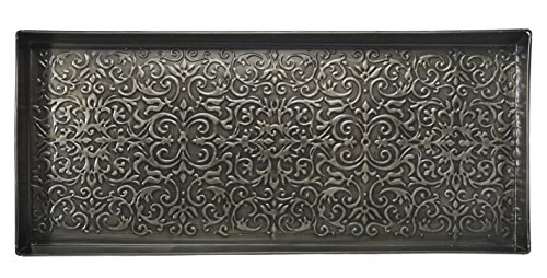 HF by LT Enchanted Scroll Pattern Metal Boot Tray, 30