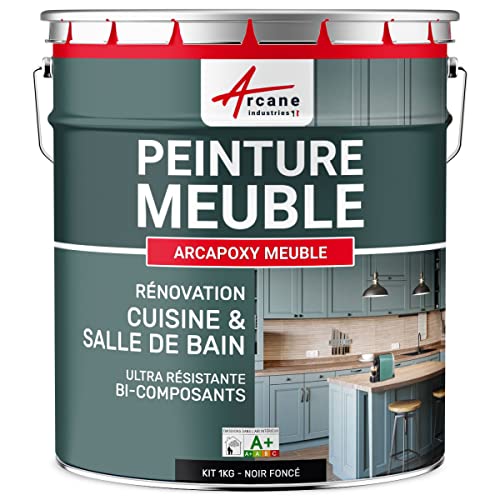 Peinture meuble cuisine & salle de bain - Résine epoxy bi-composant - Peinture pour meuble sans...