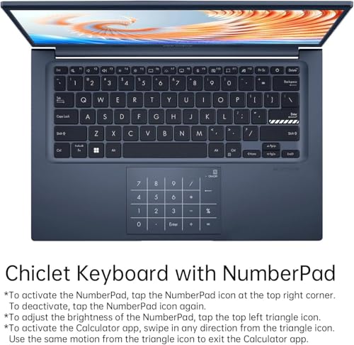 Image of ASUS Vivobook 14 14 inch FHD Laptop, Intel Core i3-1315U Processor, 8GB RAM 256GB PCIe SSD, 128gb 9H Docking Station, Webcam, Bluetooth, Wi-Fi 5, Windows 11 Home, Quiet Blue