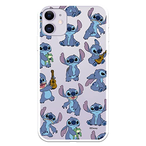 Custodia per iPhone 11 Ufficiale di Lilo & Stitch Stitch Patron Trasparente per proteggere il tuo cellulare. Cover per Xiaomi in silicone flessibile con licenza ufficiale Disney