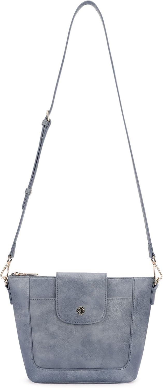 Small Crossbody Bags for Women Flap Vegan Leather Cross Body Purses Cell Phone Bag Lightweight Shoulder Bag for Daily | Adjustable Strap