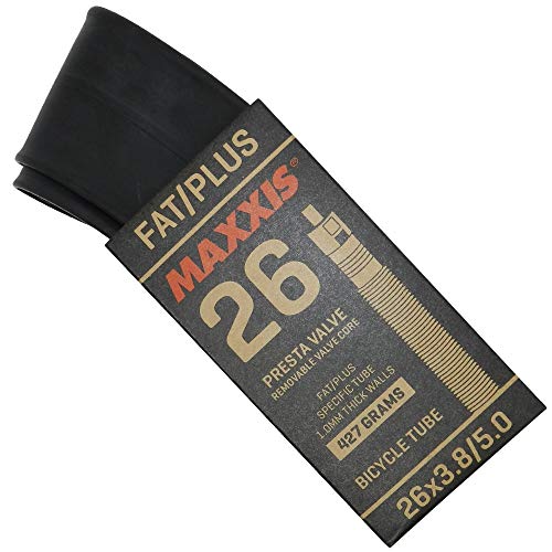 Kit 2 Câmaras Maxxis Fat Tube 26x3.80/5.00 Válvula Presta Preto