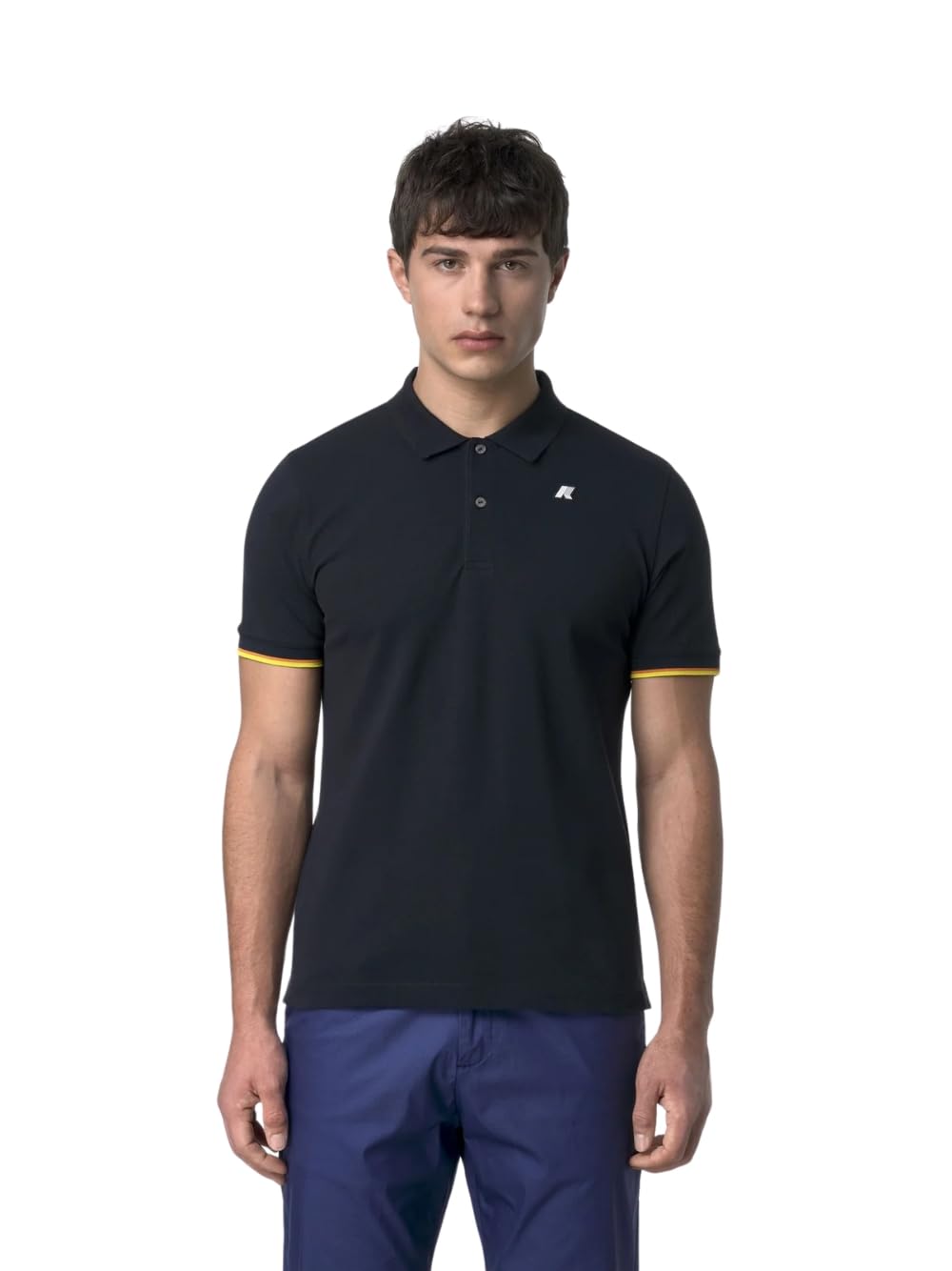 K-WAY POLO MANICHE CORTE UOMO BLU