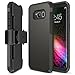 Galaxy S8 Plus Case, Trianium [Duranium Series] Samsung Galaxy s8 Plus Holster / s8+ Belt Clip Heavy Duty Premium Protective Kickstand Extreme Protection Shock Absorption Cover 2017 - Gunmetal