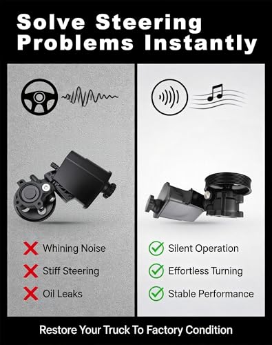 Image of 20-70269 Power Steering Pump for 2002-2007 Dodge Ram 1500 | With pulley and reservoir, replaces 52113240AF, fits Dodge Ram 1500 power assist
