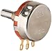 NTE Electronics 501-0003 Series KU Hot Molded Carbon Potentiometer, 1/4" Shaft Diameter, 7/8" Shaft Length, 10% Tolerance, 250 Ohm Resistance, 2W, 500V