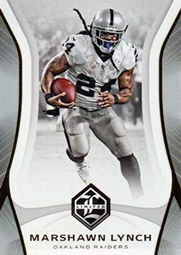 2018 Limited Football #77 Marshawn Lynch Oakland Raiders Official NFL Trading Card From Panini America