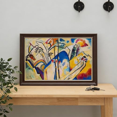 Kandinsky Composition IV Impression sur toile déco bureau 30x45cm - 7