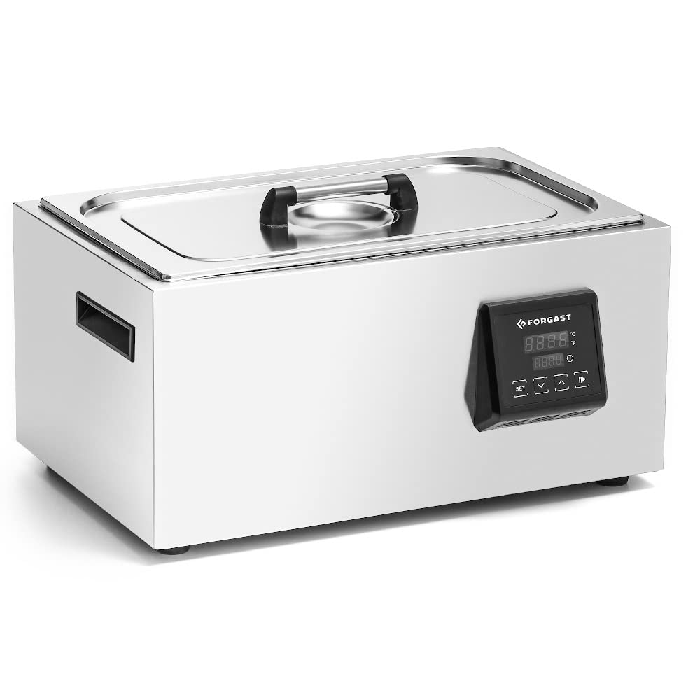 Sous Vide Roner Cucina Professionale, Circolatore Bagnomaria, Machina Sottovuoto, Slow Cooker, 28 Litri, per Cottura a Bassa Temperatura, 5-95 ºC, Potenza 1.5 kW, 230V