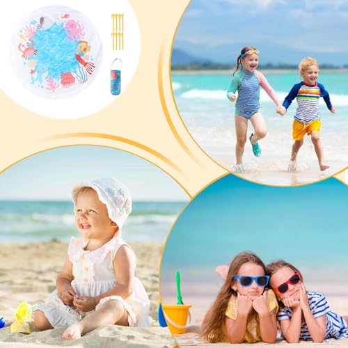 Couverture de plage étanche et piscine de plage pour protéger du sable - 4