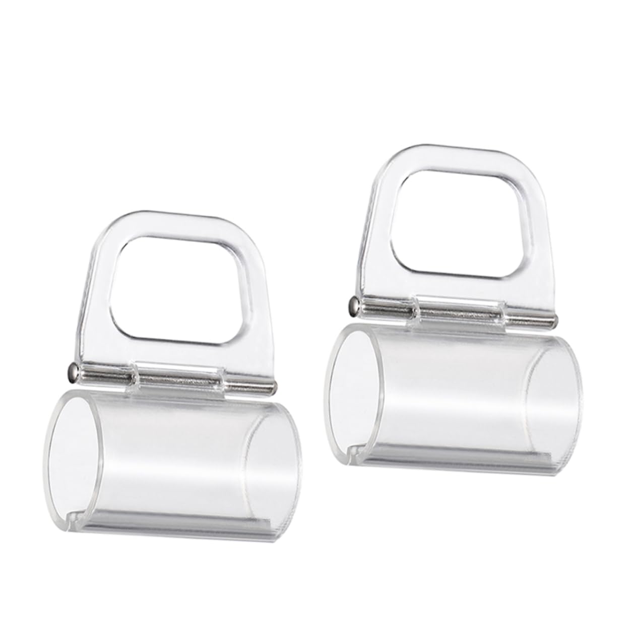 HOODANCOS 2Pcs Plastic Roller Blind Clips for Cordless Shades Transparent Lifting Clamps for Easy Installation Reliable Fixation for Home Office and Hotel Use Versatile Window