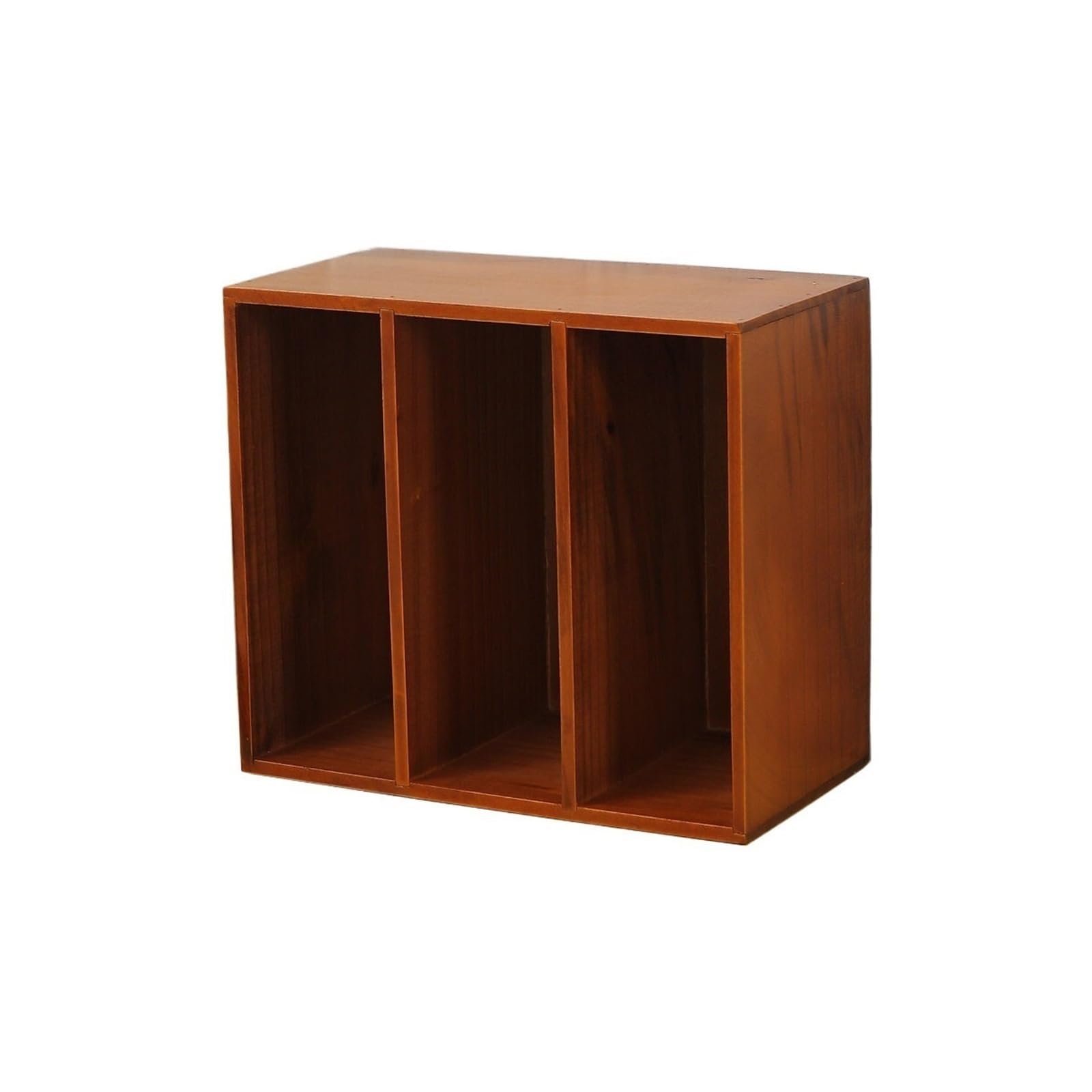 Zhaoj24-05 Bookcase Retro Simple Three-Tier Wooden Bookshelf Desktop Office Storage Shelf