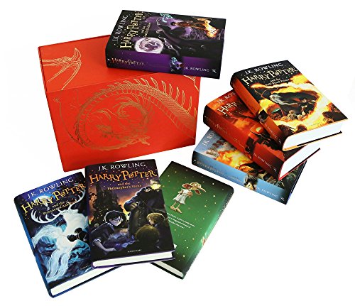 Harry Potter Complete Collection 7 Books Set Collection J.K.Rowling Hardback Red - Hot choice - Thumbnail 4