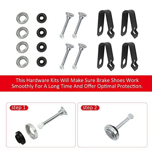 image for JAVIK Front & Rear Brake Shoes Kit for Honda Foreman 400 Foreman 450 R