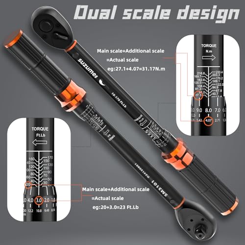 3PCS Torque Wrench Set 72 Teeth Dual - image 7
