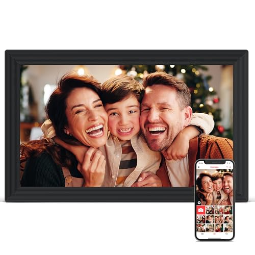 Digital Picture Frame WiFi, 15.6 Inch Frameo Digital Photo Frame, 32GB Memory, 1920*1080 IPS HD...