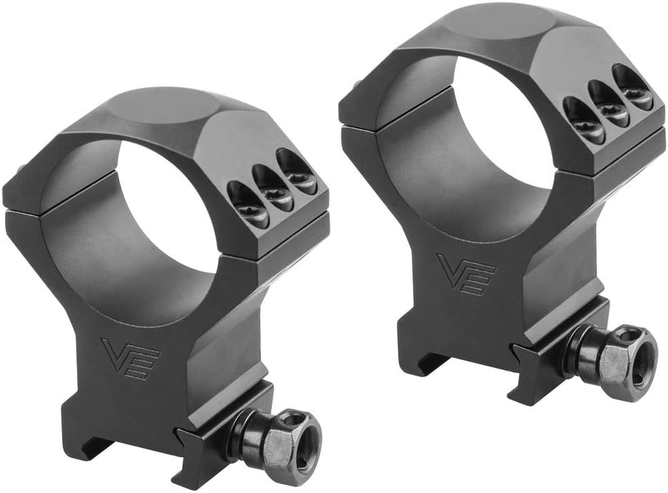 Picatinny scope mounting rings