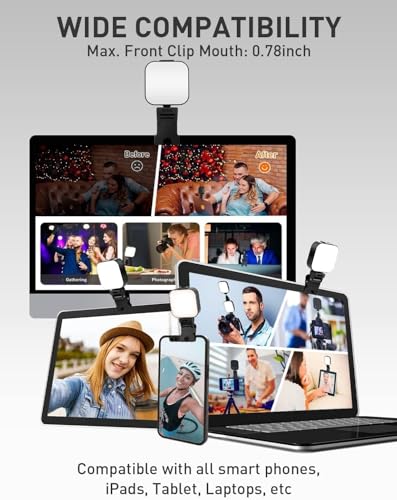 Image of Portable Mini LED Selfie Beauty Light - Universal Dual Photography Lamp for Mobile Phone, Video Shooting, Makeup - Live Streaming & Professional Vlogging Lighting