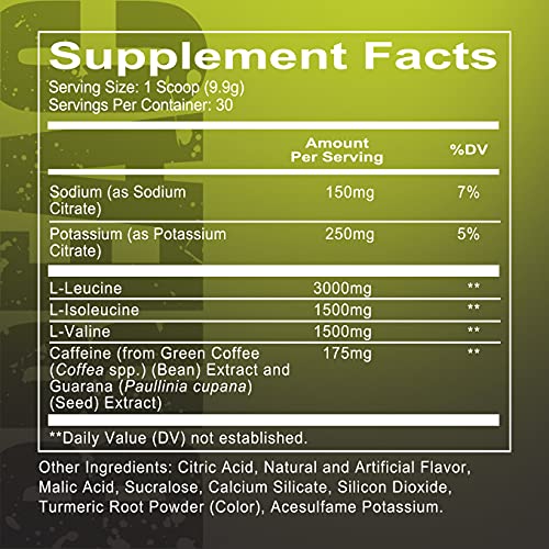 Redcon1 Breach+ Energy (30 Servings) BCAA with Green Coffee Extract, 2:1:1 BCAA Ratio, Increase Recovery, Amino Energy, Strength and Endurance Support (Passsion Fruit Lemonade)