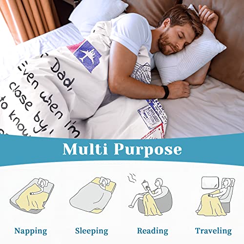Welltop-Personalized-Flannel-Blanket-to-My-Dad-Gift-from-Daughter-Son-Ultra-Soft-Flannel-Fleece-Blankets-Christmas-Birthday-Fathers-Day-Cozy-Lightweight-Throw-Blanket-Fits-Couch-Sofa-Bed-59x79in Welltop Personalized Flannel Blanket to My Dad Gift from Daughter Son Ultra Soft Flannel Fleece Blankets Christmas Birthday Fathers Day Cozy Lightweight Throw Blanket Fits Couch Sofa Bed 59x79in