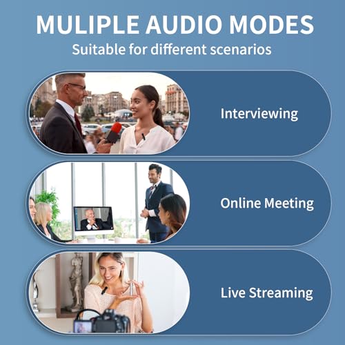 Ximux XIMUXMIRNSDLGHL 3 In 1 Mini Microphone Wireless Lavalier Microphones thumb #5