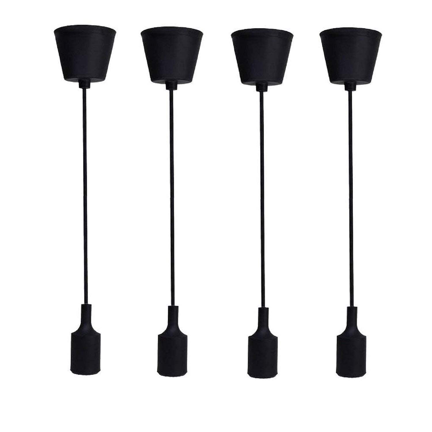 DIKANSHA® Decorative Filament Bulb E27 Holder Wire Hanging Ceiling lamp Pack of 4-image-37