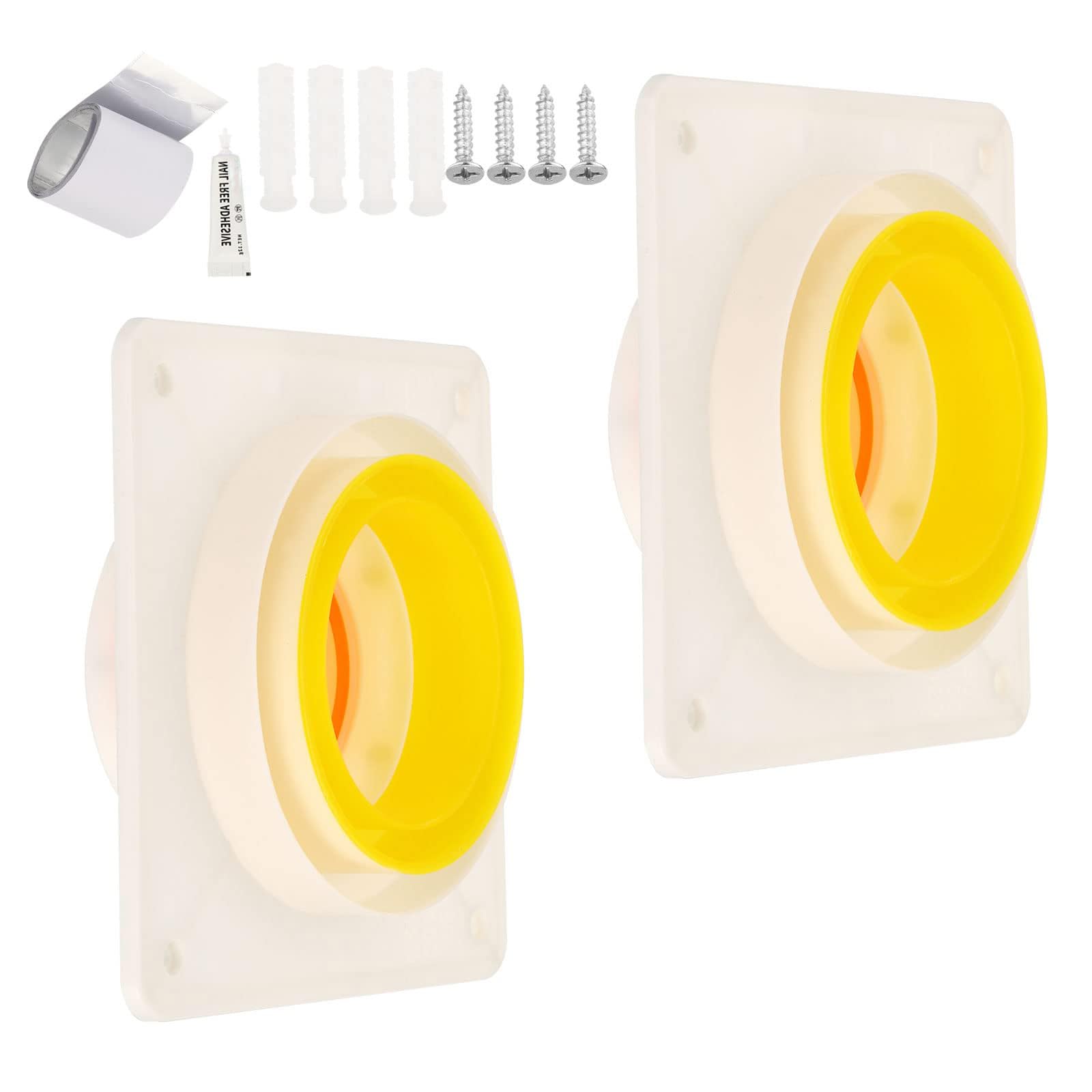 Flux d'air en ligne anti-retour MACHSWON pour extracteur salle de bain