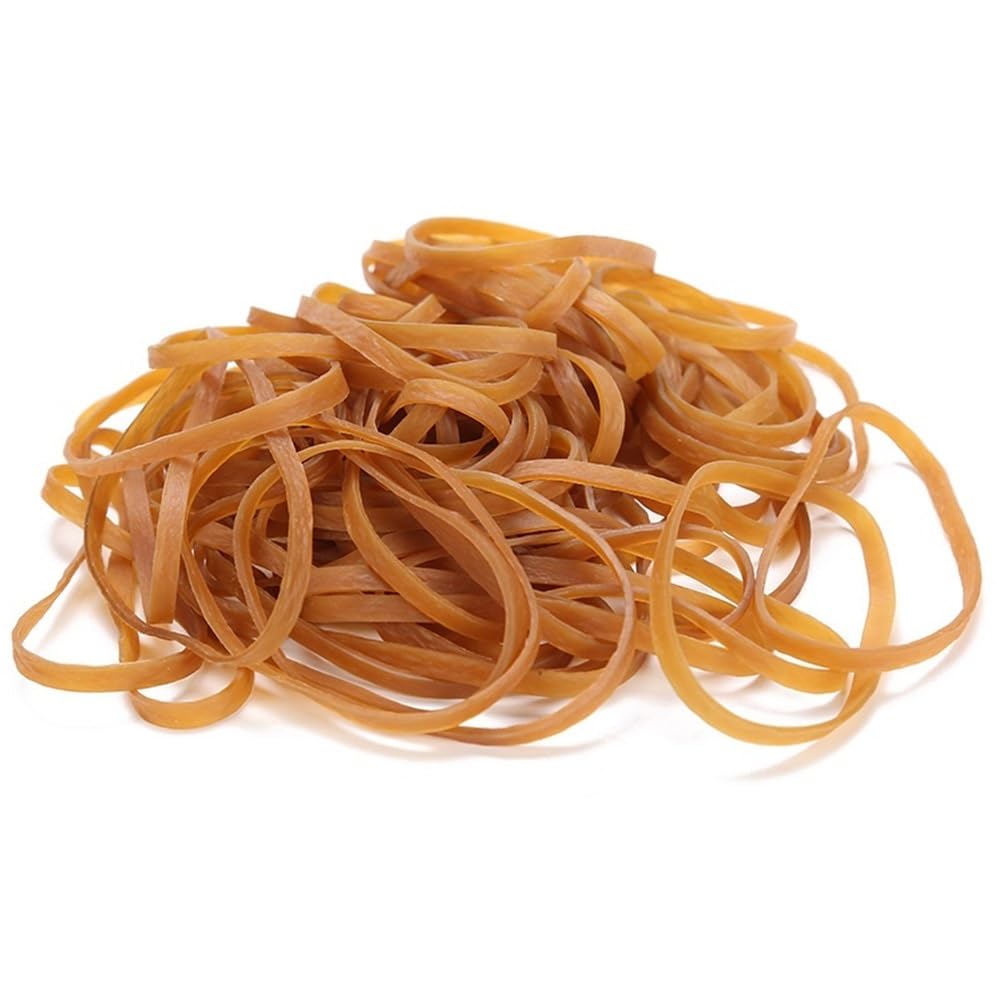 Bande Elastiche Grandi, 100 Pezzi Elastici in Gomma, Elastici in Gomma Gialli 70 x 5 mm Elastici in Gomma, Braccialetti Elastici Accessori for la Cucina di casa