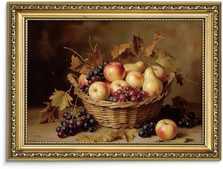 AIMAILON Gold Framed Artwork Wall Art for Wall Decor Rustic Fall ...