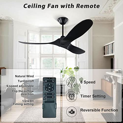 52inch-Outdoor-Ceiling-Fan-without-Light-Modern-Black-Ceiling-Fan-no-Light-Natural-Wood-3-Blade-Ceiling-Fan-with-Remote-Control-Indoor-Outdoor-Ceiling-Fans-for-Patios