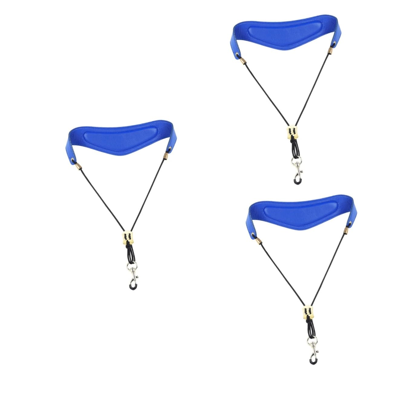ibasenice 3pezzi Cinghia Per Sassofono Imbottito Tracolla Comoda e Traspirante Per Musicisti Colore Blu Accessorio Per Strumenti Musicali