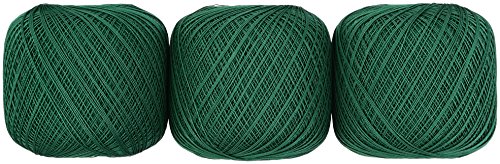 オリムパス製絲 金票 レース糸 #40 Col.257 グリーン 系 50g 約445m 3玉セット