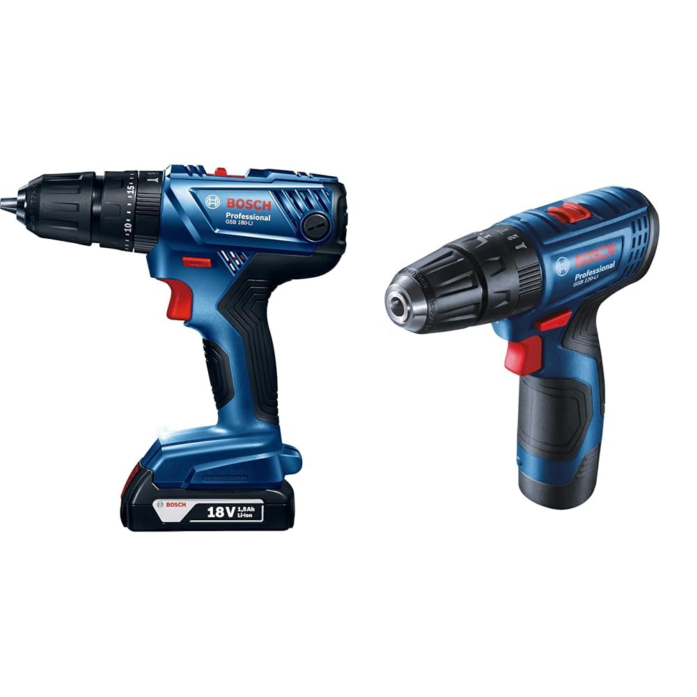 Bosch GSB 180-LI 18V Cordless Impact Drill/Driver, 1.5/13 mm, 27,000 bpm, Variable Speed, Autoloc