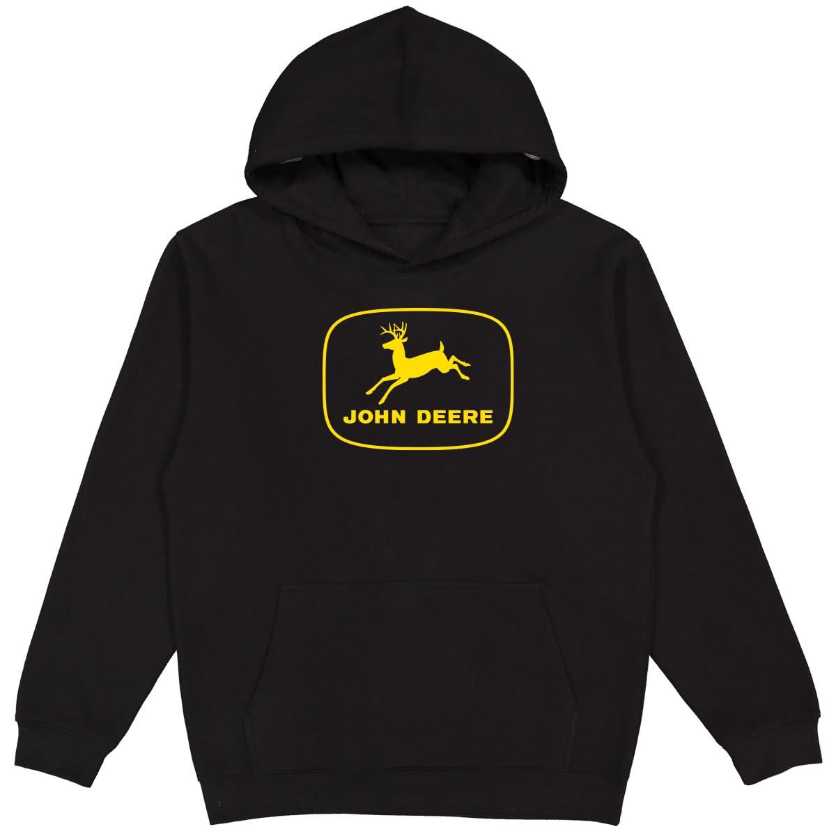 John Deere Hooded Sweatshirt, Trademark Logo, Grey Heather, XXL
