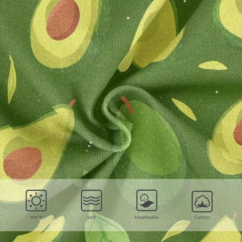 Wusikd Avocados Green Leaf Girls' Underwear Cotton Girls Briefs Soft Toddler Underwear 2T3