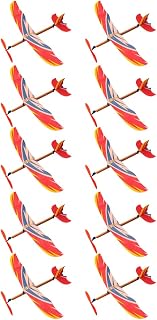STOBOK Rubber Band Powered Airplane Kit, 10pcs Flying Glider Planes Toys Windup Flying Copter Toys Handout Glider Model Indoor Outdoor Toys, Random Style