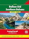 Balkan Süd, Autoatlas 1:200.000 - 1:500.000: Bosnien und Herzegowina, Serbien, Montenegro, Kosovo, Mazedonien, Albanien, Griechenland, Bulgarien, Rumänien, Moldawien (freytag & berndt Autoatlanten)