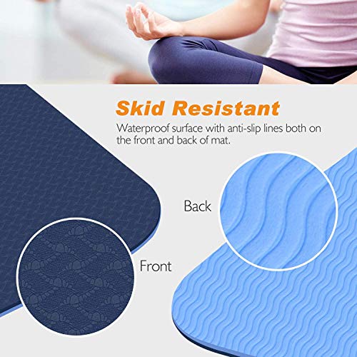 image for TOPLUS Yoga Mat - Classic 1/4 inch Pro Yoga Mat Eco Friendly Non Slip 