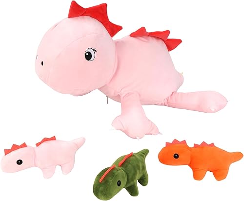 SUIYUEOUR Peluche de dinosaurio con peso de 3.5 libras, animal de peluche de dinosaurio, peluches para cumpleaños de niños, 24 pulgadas (verde) disponible en Yaxa Guatemala