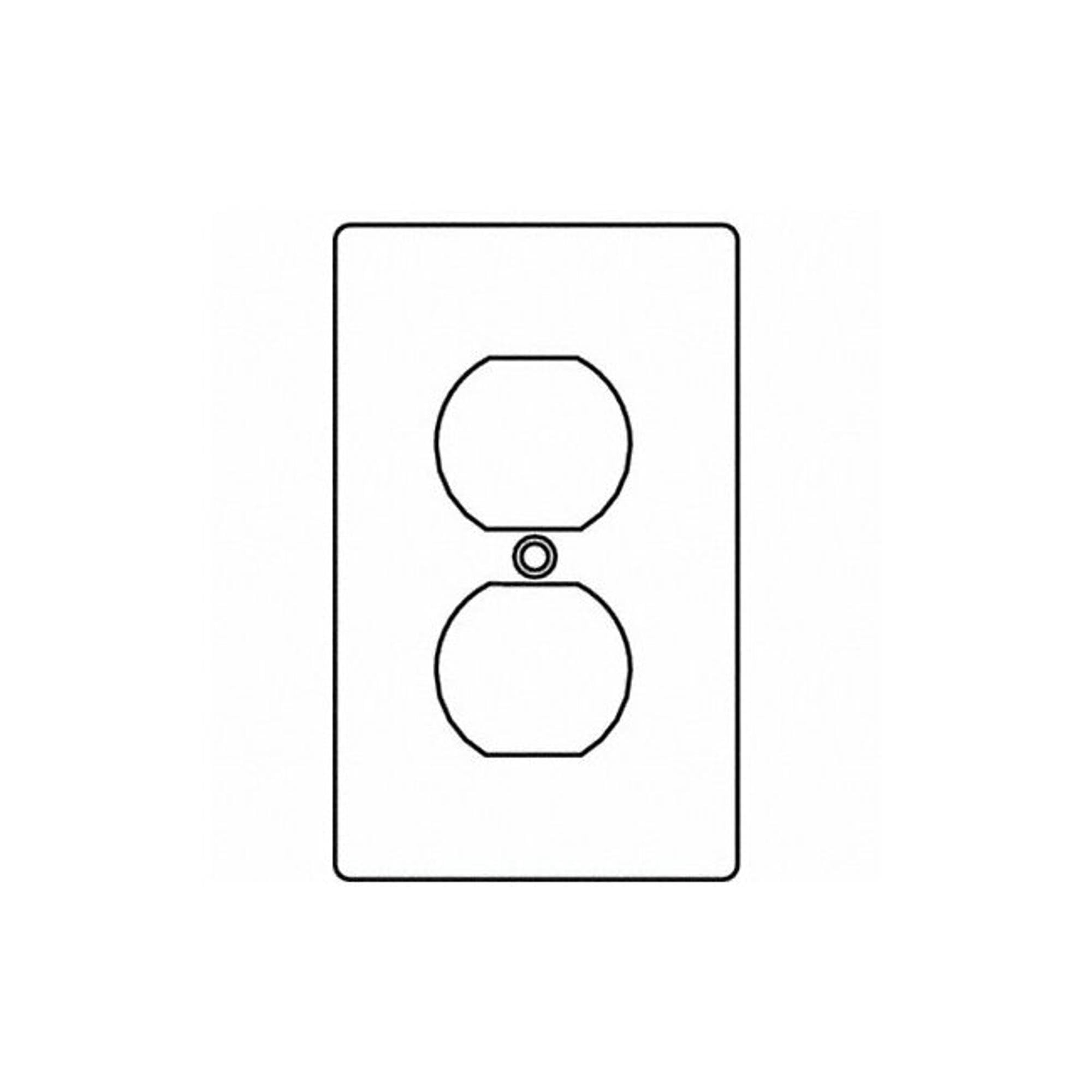 Killark 1FAC FS/FD Series Fittings Device Box Covers, Single Gang with Coating, 1 Duplex Receptacle