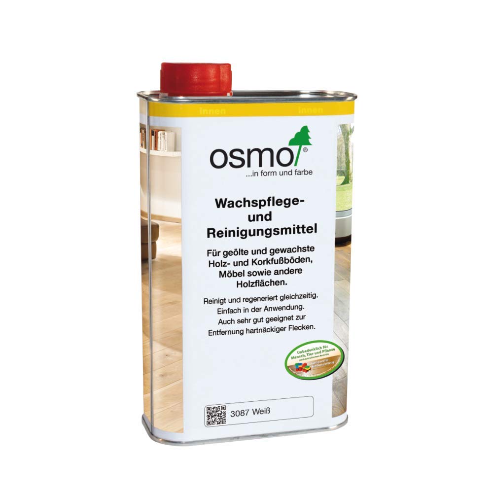 OSMO - Detergente per cura pavimenti trattati a cera, colore: Bianco 1 litro